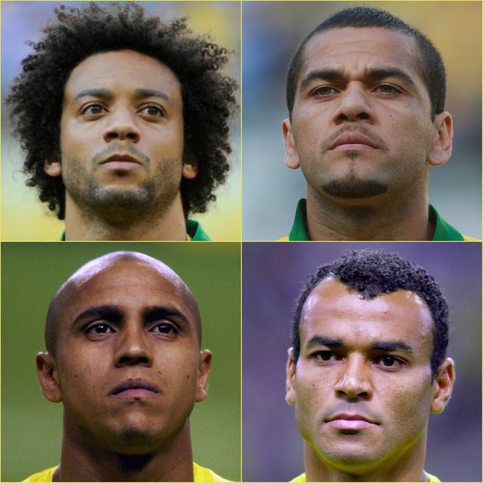 Marcelo, Alves, Roberto Carlos, Cafu, những hậu vệ biên huyền thoại của bóng đá Brazil