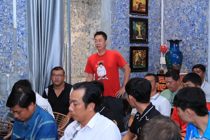 Ông Hoài Nam - Giám đốc Trung tâm Vietgoal tại hội thảo. Ảnh: Trần Cường
