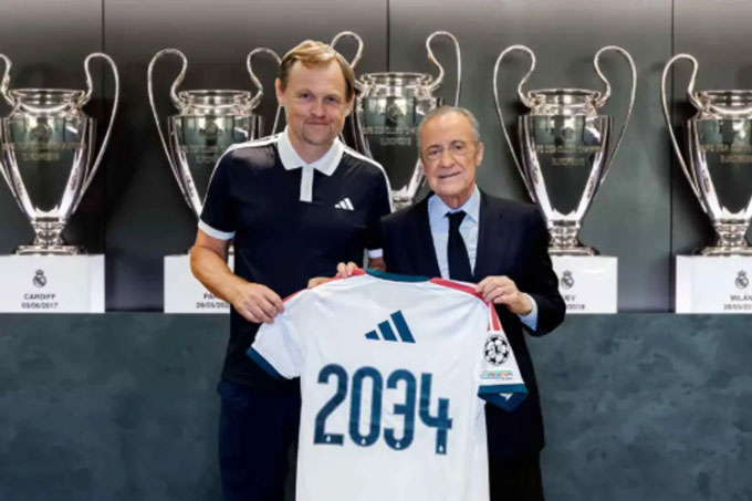 Real gia hạn hợp đồng tài trợ với Adidas tới 2034