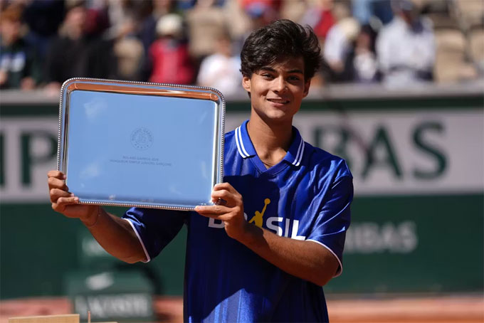 Guto Miguel giành chức vô địch Roland Garros trẻ 2026. Ảnh: ATP