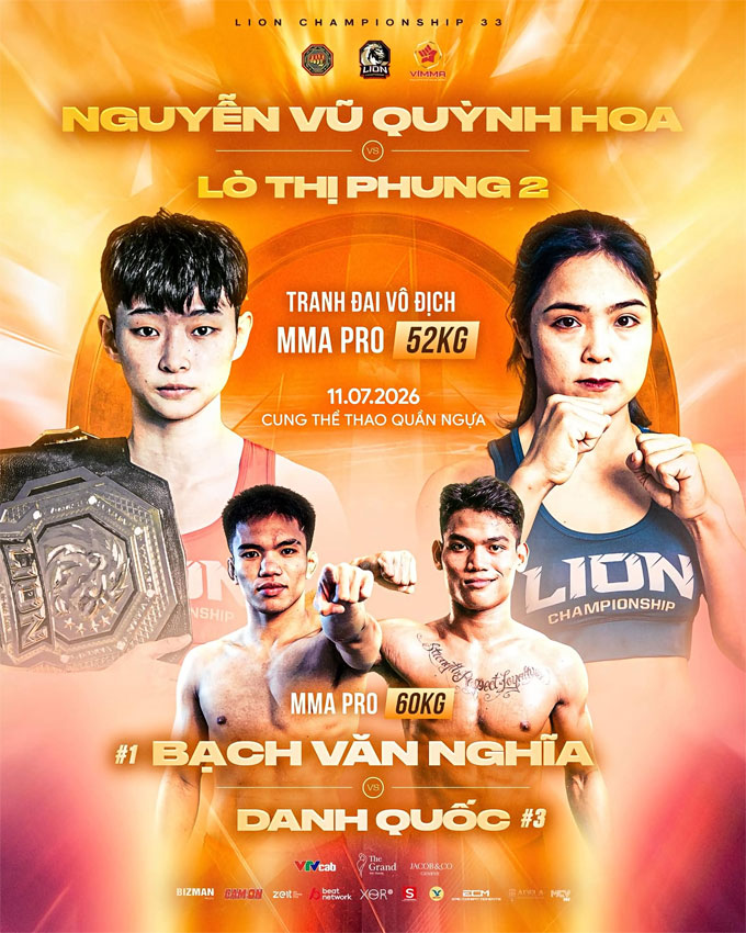 Hai trận MMA Pro tâm điểm tại LC33