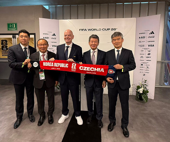 Cựu HLV của ĐT Việt Nam giữ vai trò trưởng ban hỗ trợ ĐT Hàn Quốc tại World Cup. Ảnh: FB Park Hang Seo