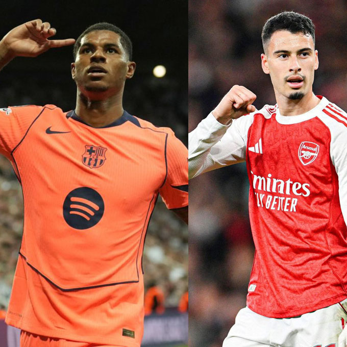 Rashford và Martinelli sẽ đổi chỗ cho nhau? - Ảnh: @stopthatmessiii