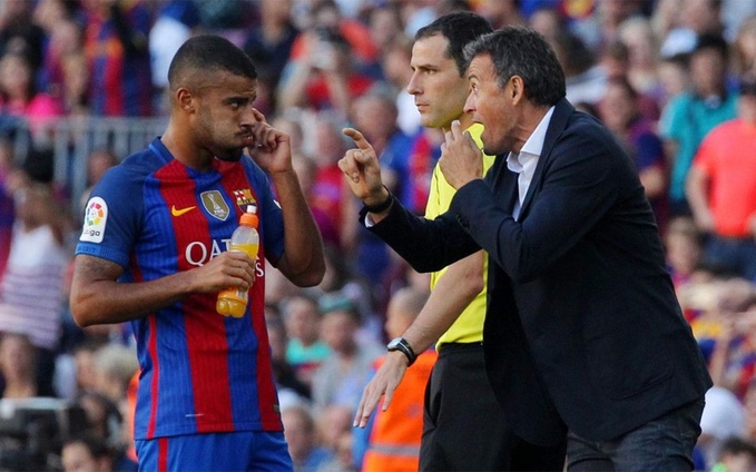 HLV Luis Enrique đã nâng tầm Rafinha tại Barca. Ảnh: Diario Sport