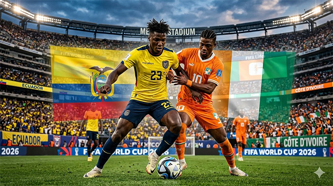 Ecuador vs Bờ Biển Ngà