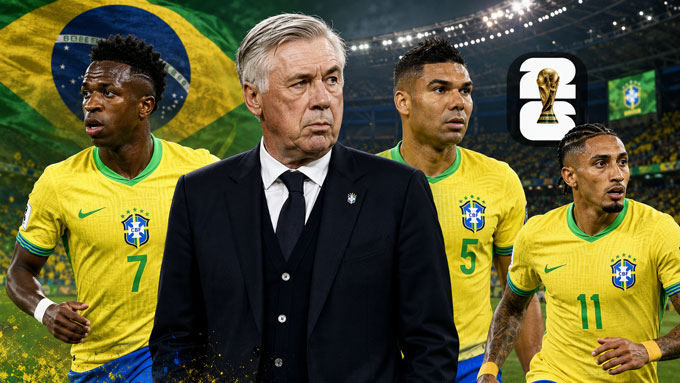 HLV Ancelotti vẫn còn nhiều việc phải làm để giúp Brazil thực sự thành ứng viên vô địch