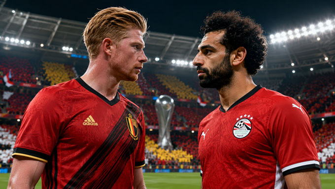 De Bruyne chuẩn bị đối đầu Salah ở trận ra quân World Cup 2026