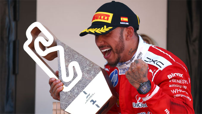 Lewis Hamilton về nhất chặng Barcelona-Catalunya