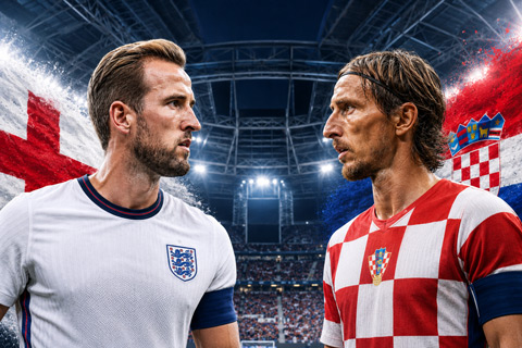 Siêu máy tính dự đoán kết quả Anh vs Croatia tại World Cup 2026, với tuyển Anh được đánh giá nhỉnh hơn