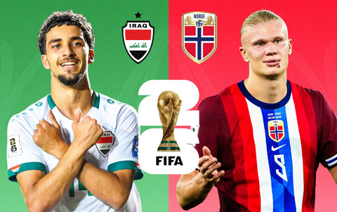 Na Uy quyết tâm hạ Iraq để lấy lợi thế ở bảng I World Cup 2026