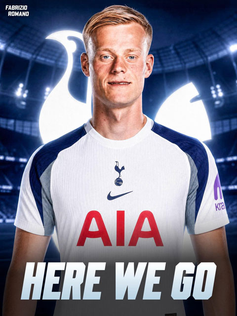 Tottenham đạt thỏa thuận chiêu mộ Van Hecke - Ảnh: Fabrizio Romano