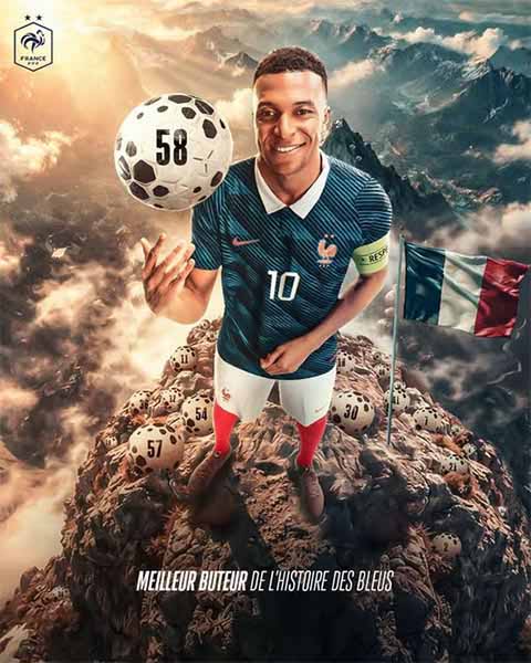 Mbappe đã đi vào lịch sử bóng đá Pháp và World Cup