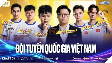 Đội hình tuyển Việt Nam tranh vé dự ASIAD 20 môn PUBG Mobile