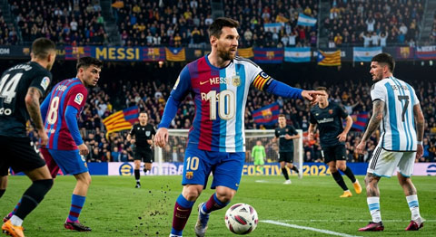 Messi chuyển sang chơi số 10 tại Barca và cả ĐT Argentina