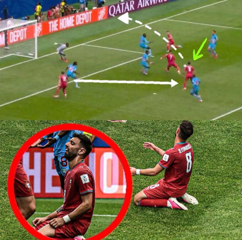 Ronaldo cướp cơ hội ghi bàn khiến Bruno nổi điên - Ảnh: Ronald Mendo