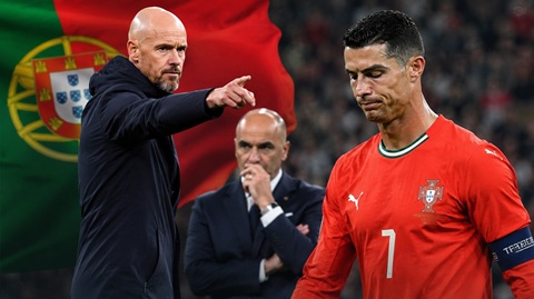 Nếu Roberto Martinez không dám động vào Ronaldo thì cử để Ten Hag lo liệu