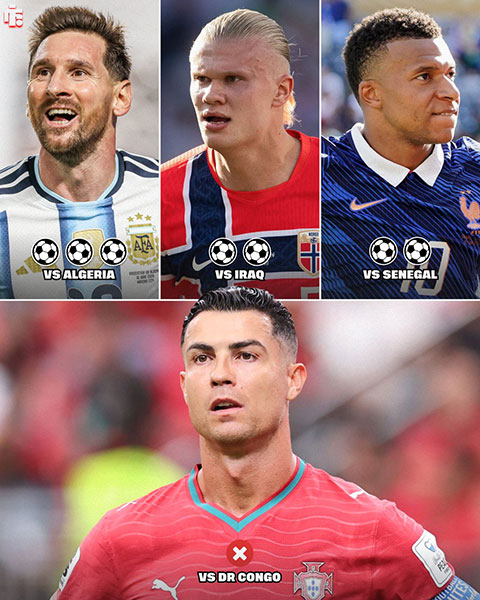 Sức ép với Ronaldo trở nên lớn hơn khi các "đối trọng" đều nổ súng tưng bừng