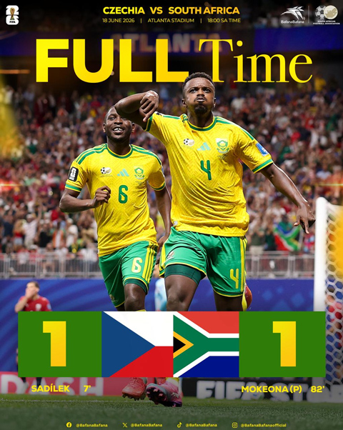 Ảnh: @BafanaBafana