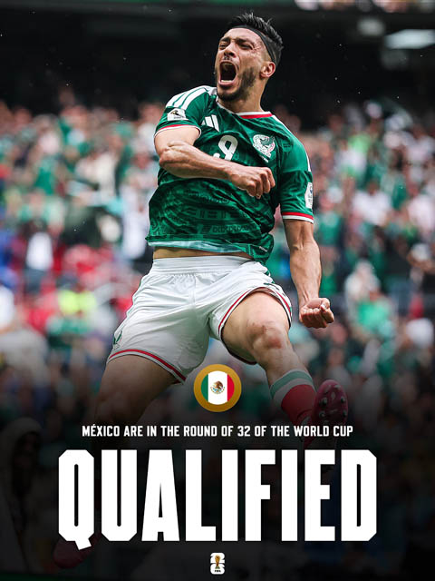 Mexico thành đội đầu tiên giành vé vào vòng 1/16