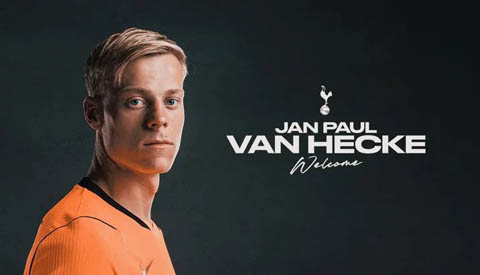 Van Hecke là tân binh của Tottenham ở Hè 2026