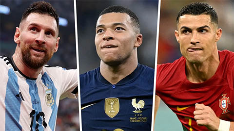 Thành tích tại World Cup của Cristiano Ronaldo kém xa Lionel Messi và Kylian Mbappe