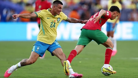 Brazil gặp khó khăn trong phòng ngự ở trận hòa Morocco 1-1