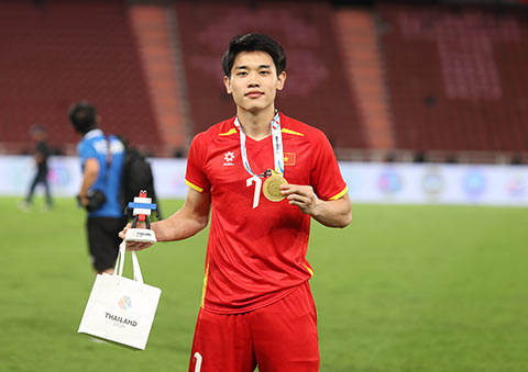 Với phong độ ấn tượng ở V.League, Đình Bắc được triệu tập lên ĐT Việt Nam chuẩn bị cho AFF Cup 2026. Ảnh: Đức Cường