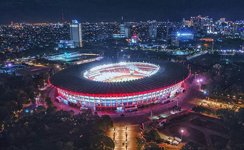 Sân Bung Karno được Indonesia chọn làm sân nhà đấu ĐT Việt Nam ở AFF Cup