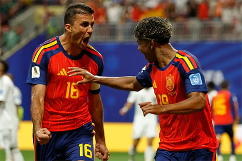 Yamal là người ghi bàn đầu tiên cho Tây Ban Nha tại World Cup 2026
