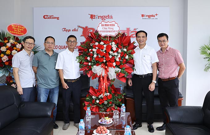  Công ty Cổ phần truyền thông đa phương tiện Gia Minh chúc mừng Tạp chí Bóng đá nhân kỷ niệm 101 năm ngày Báo chí Cách mạng Việt Nam 