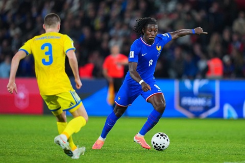 Manu Kone đã có 14 lần khoác áo ĐT Pháp