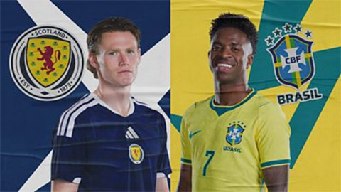 Scotland vs Brazil: Đội hình dự kiến, thông tin lực lượng mới nhất