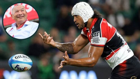 Cựu HLV đội tuyển rugby Anh, Eddie Jones (ảnh nhỏ), là người phổ biến thuật ngữ “finisher” khi dẫn dắt CLB Suntory Sungoliath của Nhật Bản - Ảnh: Planet Rugby