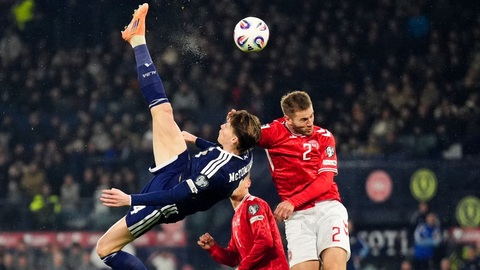 Ở kỳ World Cup 2026, McTominay vẫn chưa tạo ra khoảnh khắc bùng nổ như cú ngả bàn đèn tung lưới Đan Mạch ở vòng loại. Ảnh: Sky Sports