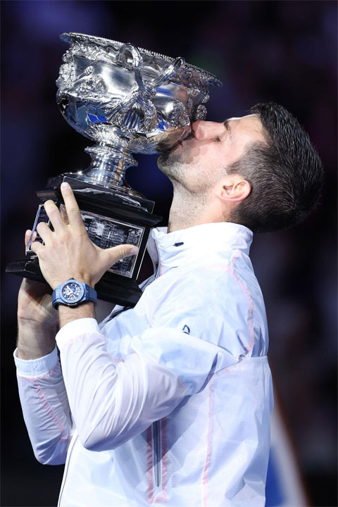 Djokovic giành 24 danh hiệu Grand Slam đơn nam
