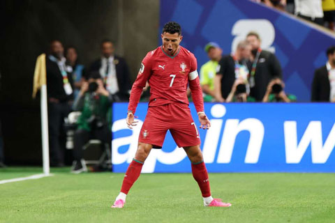 Ronaldo chen chân vào cuộc đua Vua phá lưới World Cup 2026 khi lập cú đúp trước Uzbekistan