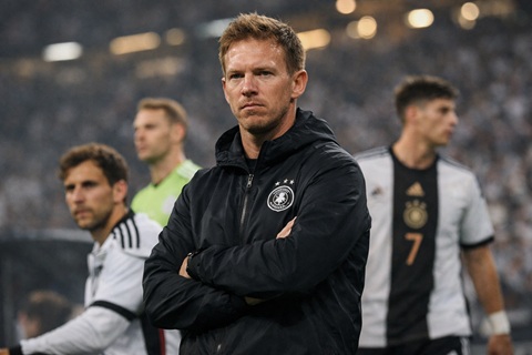 Julian Nagelsmann thay đổi khá nhiều đội hình của Đức so với hành trình vòng loại thành công