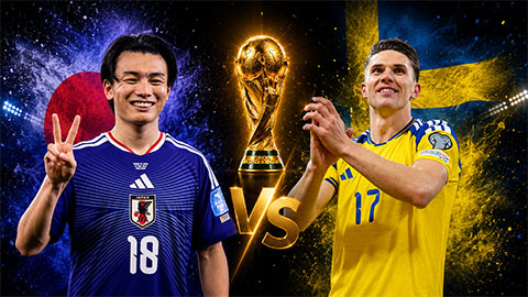 Siêu máy tính dự đoán kết quả Nhật Bản vs Thụy Điển tại World Cup 2026, với Nhật Bản được đánh giá cao hơn