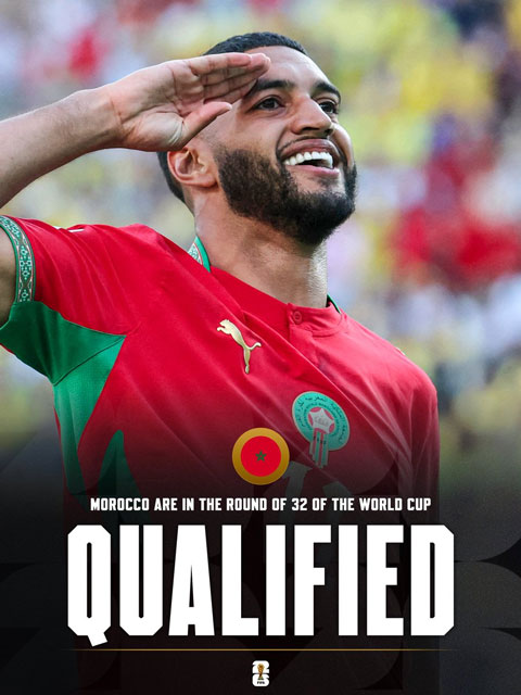 Morocco chính thức giành vé vào vòng 1/16 - Ảnh: Fabrizio Romano