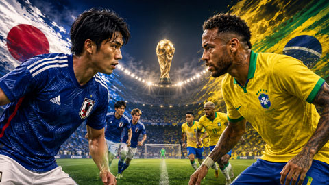 Nhật Bản không hề e dè khi đối đầu Brazil tại vòng 1/16 World Cup 2026