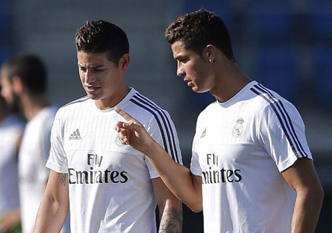 James và Ronaldo từng sát cánh cùng nhau tại Real Madrid