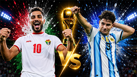 Siêu máy tính dự đoán kết quả Jordan vs Argentina tại World Cup 2026, với Argentina được đánh giá cao hơn