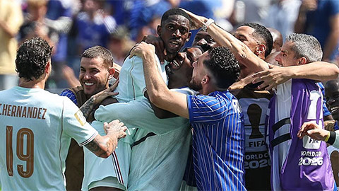 Dembele đã ghi hat-trick vào lưới Na Uy