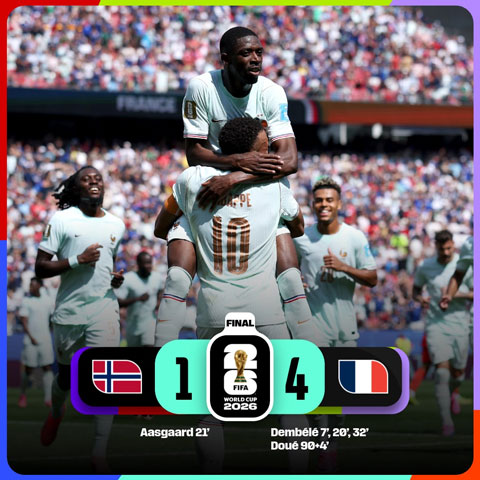 Pháp hủy diệt Na Uy để khẳng định đẳng cấp của ứng viên vô địch - Ảnh: @fifaworldcup_es
