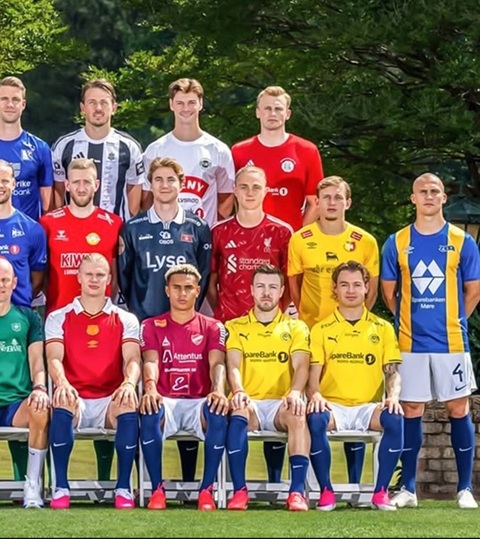 Aasgaard mặc áo Liverpool trong bộ ảnh của ĐT Na Uy trước thềm World Cup 2026