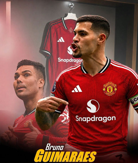 Casemiro khuyên MU nên chiêu mộ Bruno Guimaraes - Ảnh: Utd Oracle