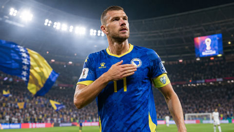 Dzeko vẫn đang là điểm tựa lớn nhất của Bosnia