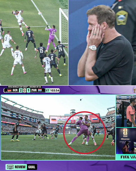 ĐT Đức bị từ chối bàn thắng trong hiệp phụ vì VAR - Ảnh: ESPN