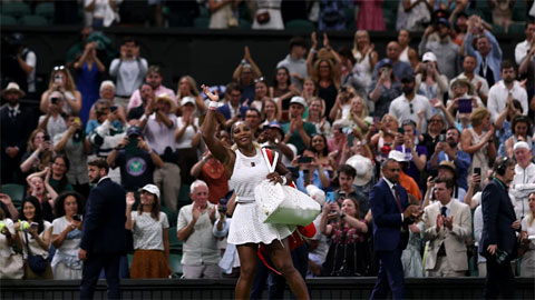 Serena Williams cho biết, bầu không khí ở Wimbledon thật tuyệt vời - Ảnh: WTA