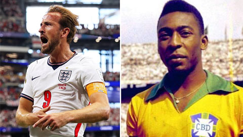 Kane vượt mặt huyền thoại Pele
